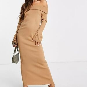 Off Shoulder Knitted Dress